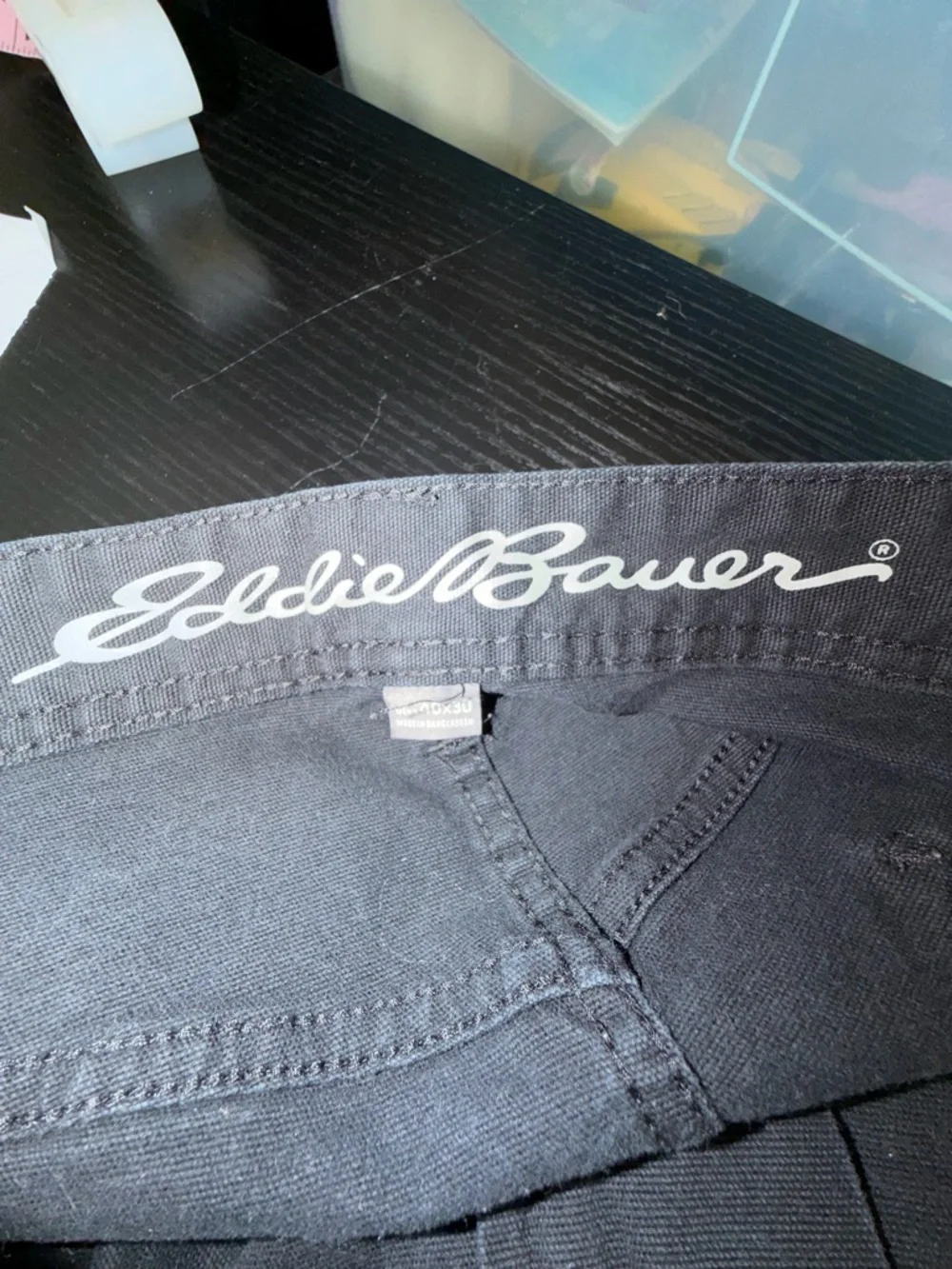 Eddie Bauer Black Utility Pocket‎ Pants